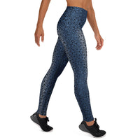 Penta Geometric Yoga Leggings - Sacred Pentagon Pattern