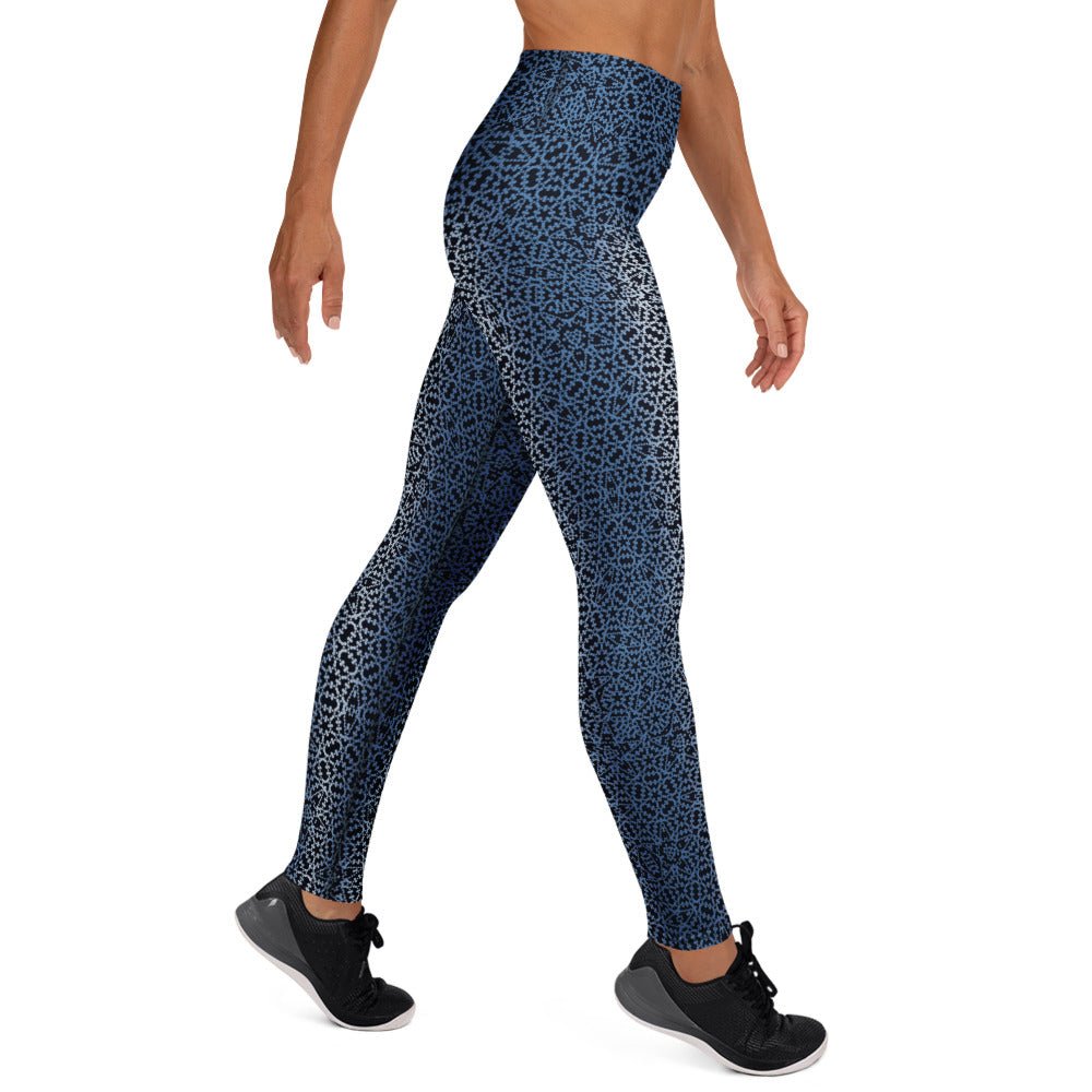 Penta Geometric Yoga Leggings - Sacred Pentagon Pattern - symbolika