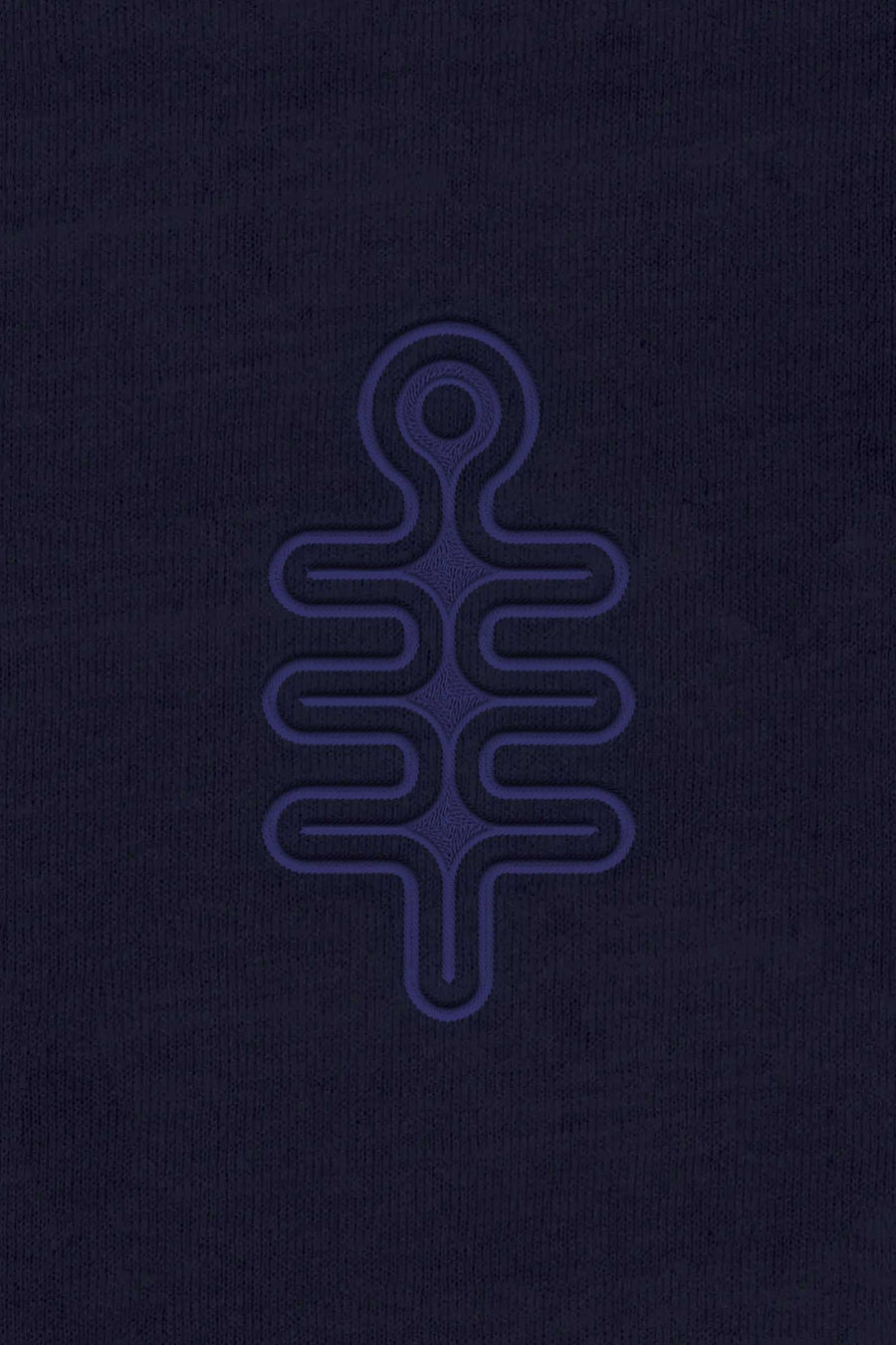 DMT Symbol - Navy Embroidery on Blazer Navy - Women Hoodie - symbolika