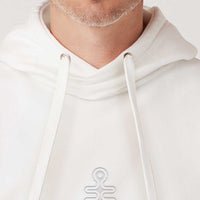 DMT Symbol - White Embroidery on White - Men Hoodie