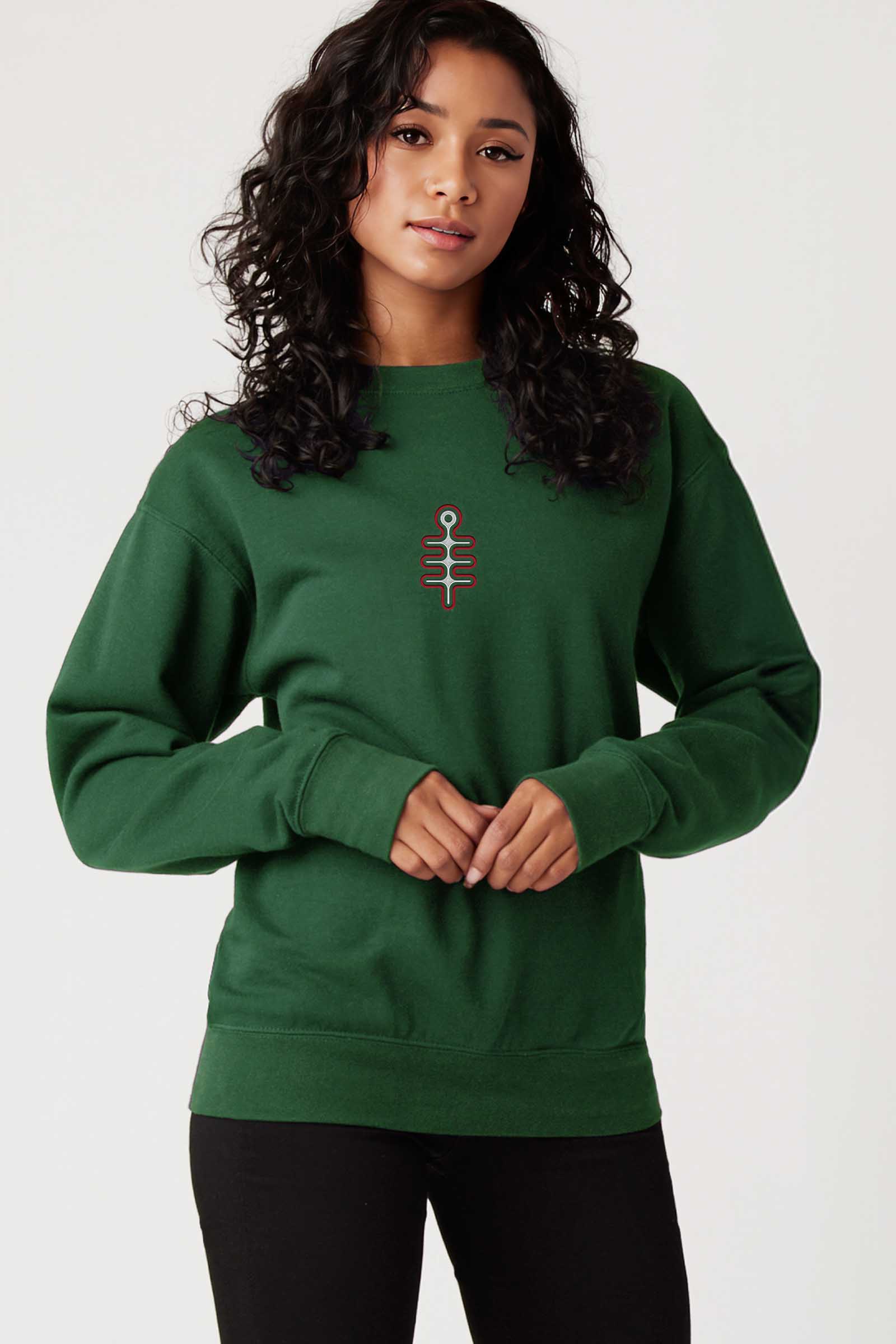 DMT Symbol - Colorfull Embroidery Women Sweatshirt - symbolika