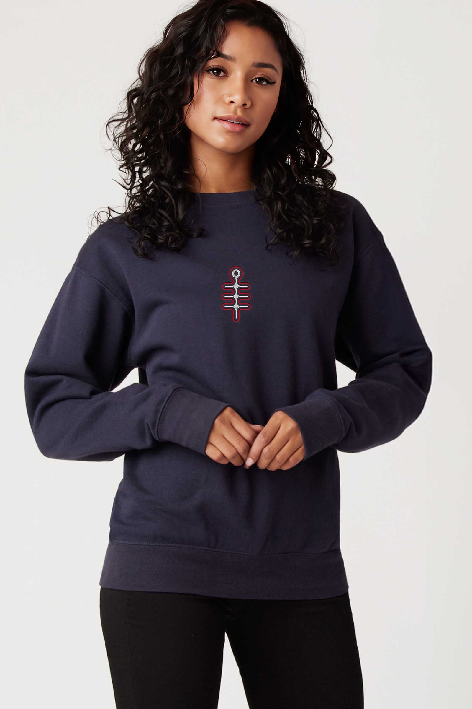 DMT Symbol - Colorfull Embroidery Women Sweatshirt - symbolika