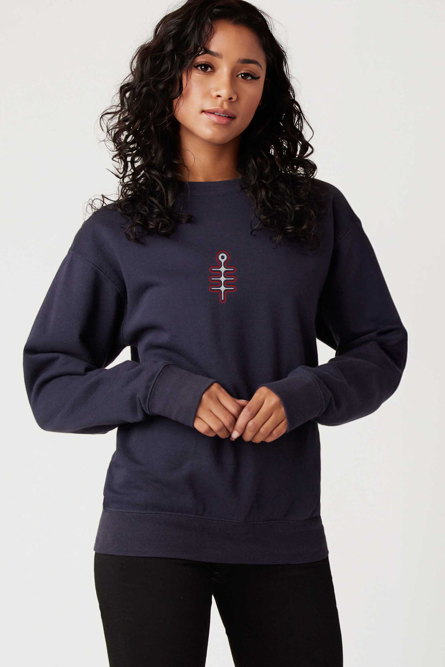DMT Symbol - Colorfull Embroidery Women Sweatshirt - symbolika