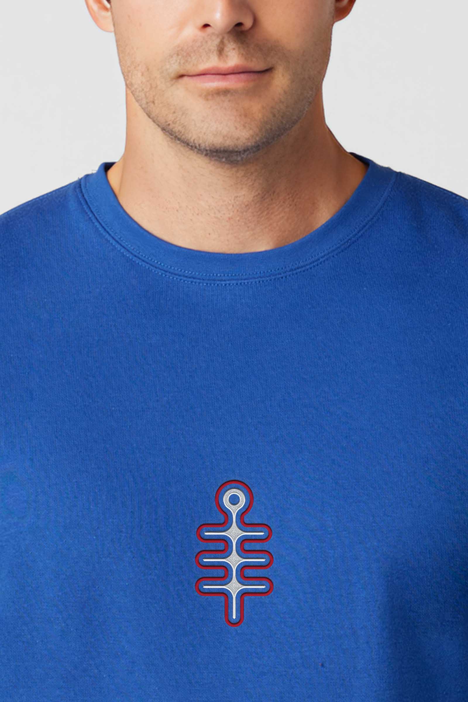 DMT Symbol - Colorfull Embroidery Men Sweatshirt - symbolika