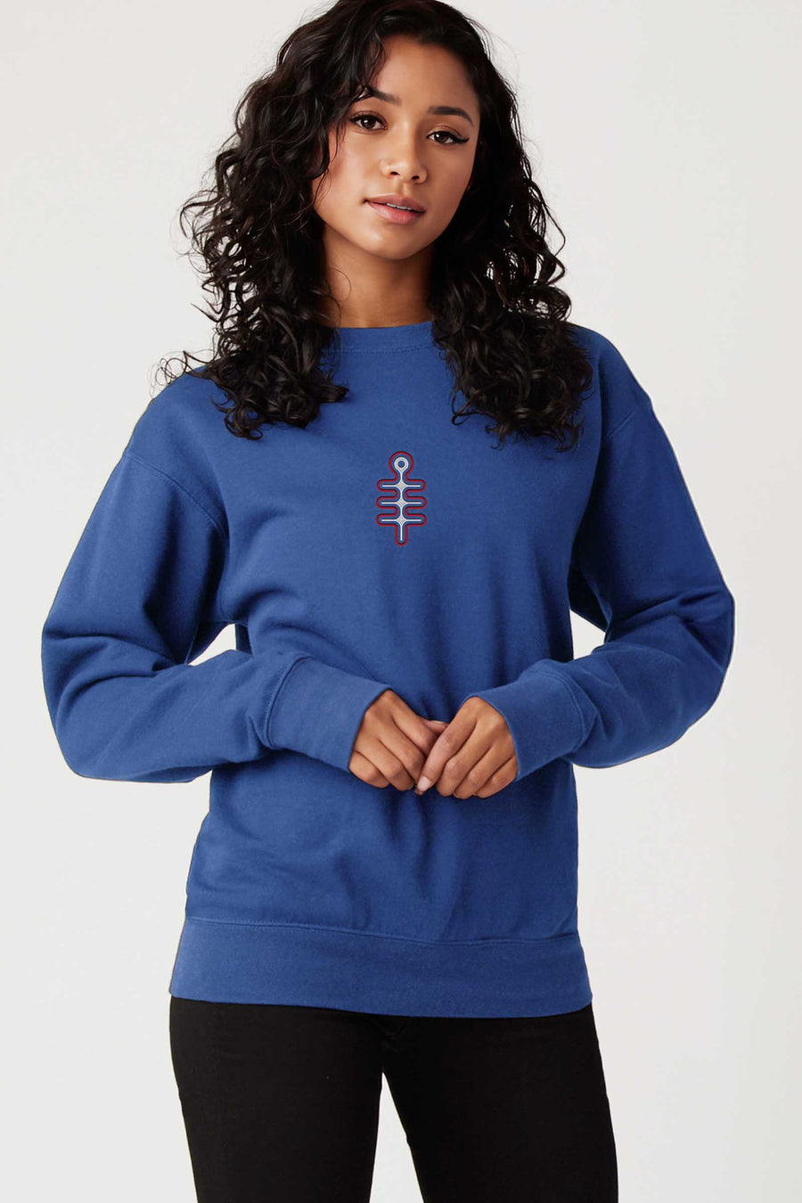 DMT Symbol - Colorfull Embroidery Women Sweatshirt - symbolika