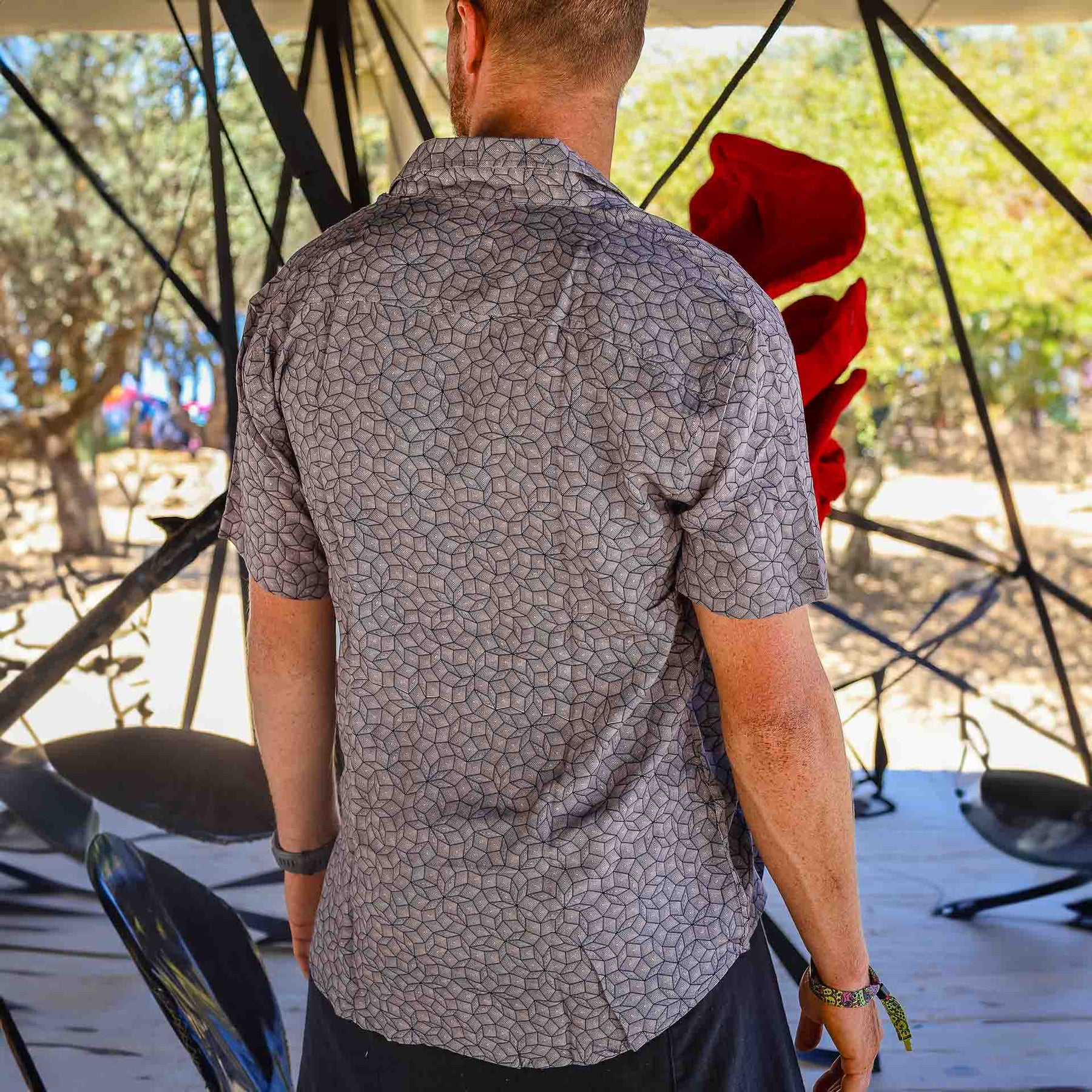 PENROSE Half Sleeve Button Up Shirt - symbolika