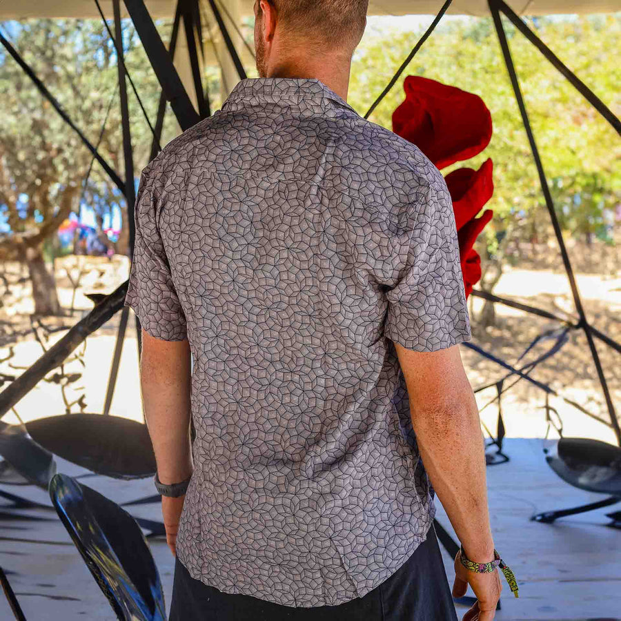 PENROSE Half Sleeve Button Up Shirt - symbolika