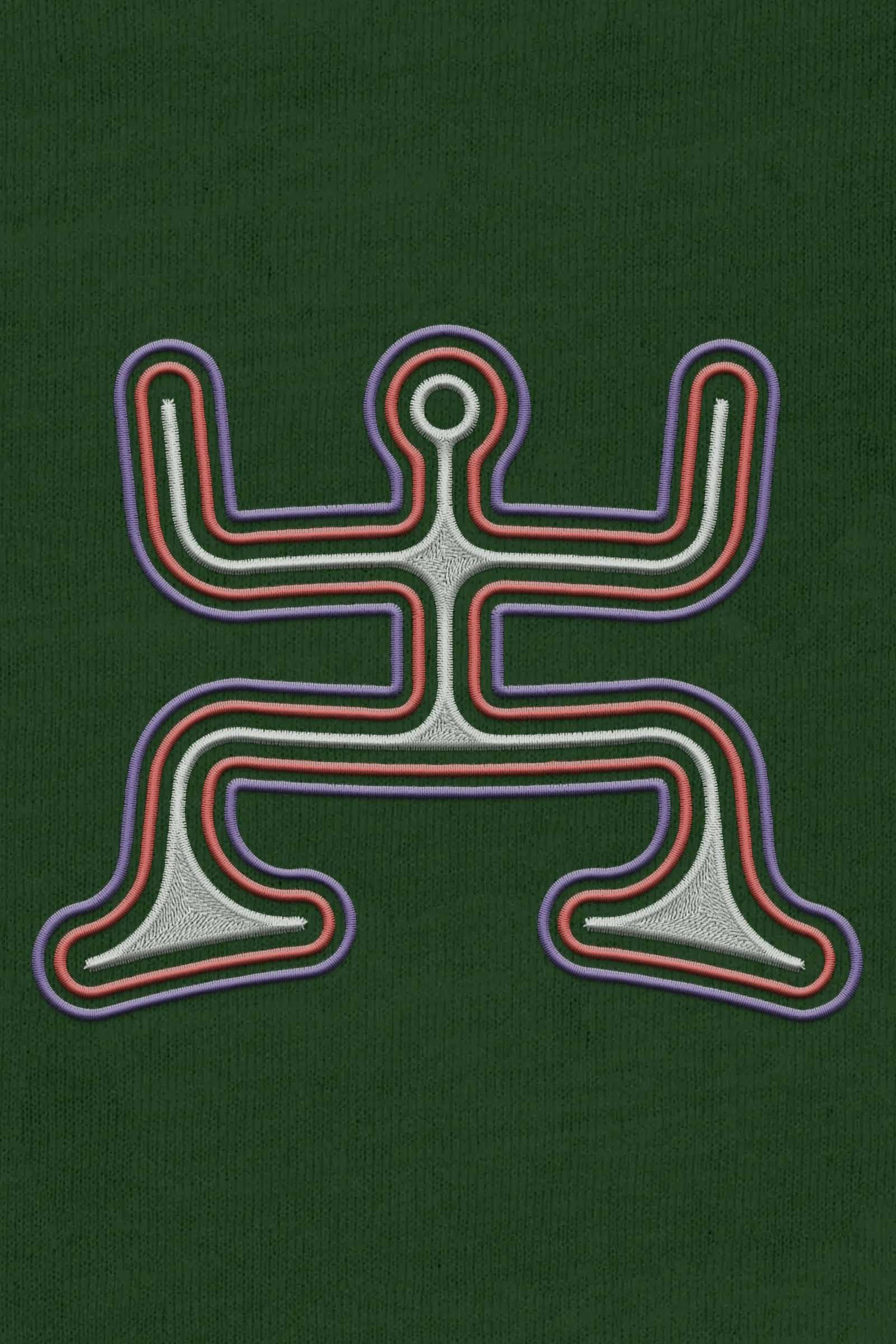 Psychedelic Party - Colorfull Embroidery Men Sweatshirt - symbolika