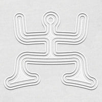 Psychedelic Party - White Embroidery on White - Women Hoodie