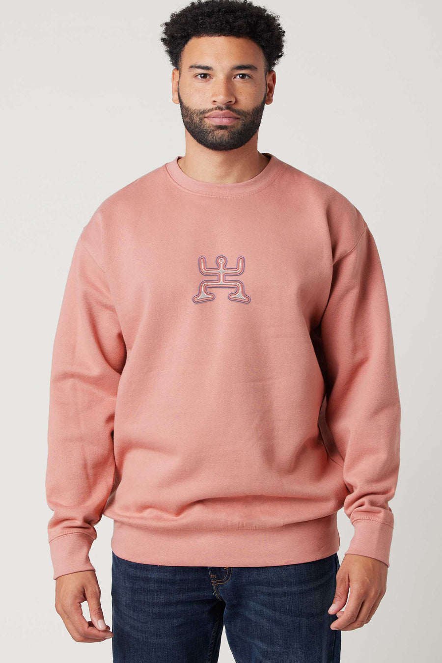 Psychedelic Party - Colorfull Embroidery Men Sweatshirt - symbolika