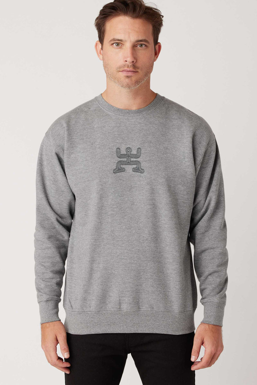 Psychedelic Party - Colorfull Embroidery Men Sweatshirt - symbolika