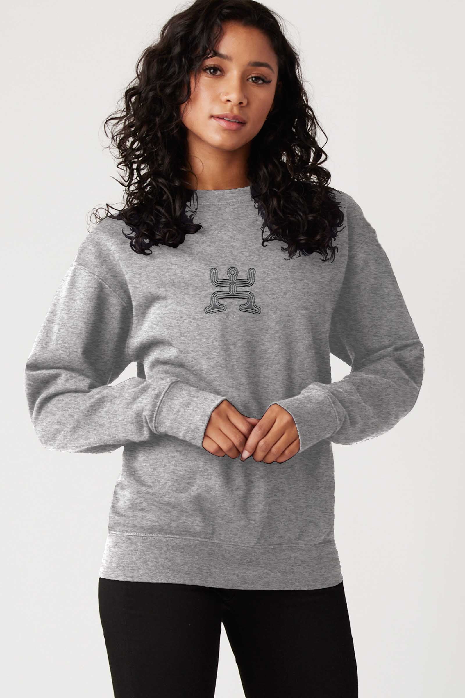 Psychedelic Party - Colorfull Embroidery Women Sweatshirt - symbolika