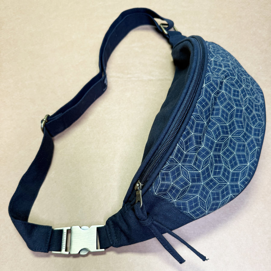 Penrose Classic Fanny Pack — Mathematical Tiling Art Fanny Pack - Detail Close-Up by Symbolika