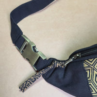 Penrose Cubes Gradient Fanny Pack _ Black