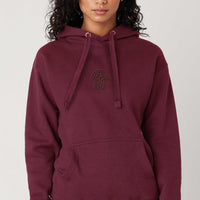 Shroom - Maroon Embroidery on Maroon - Men Hoodie