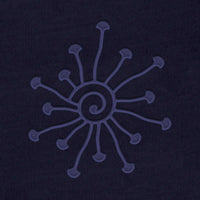 Shroomy - Navy Blue Embroidery on Navy Blue - Women Hoodie