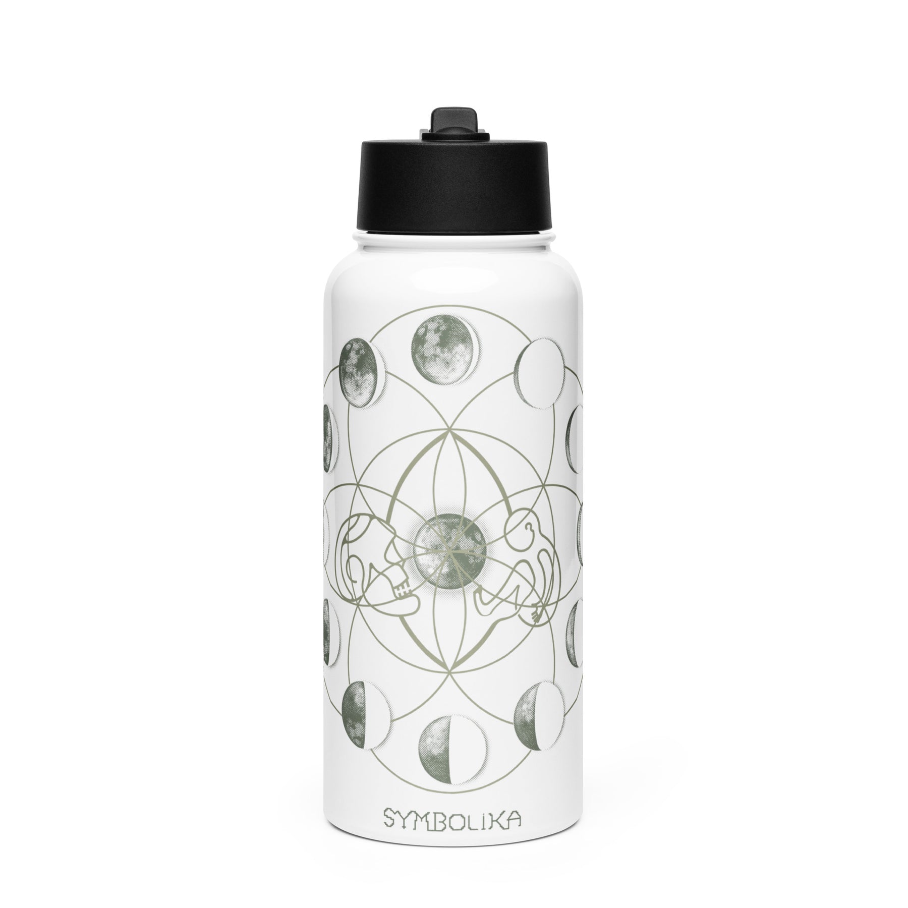 Moon Time Water Bottle — visionary art by Symbolika