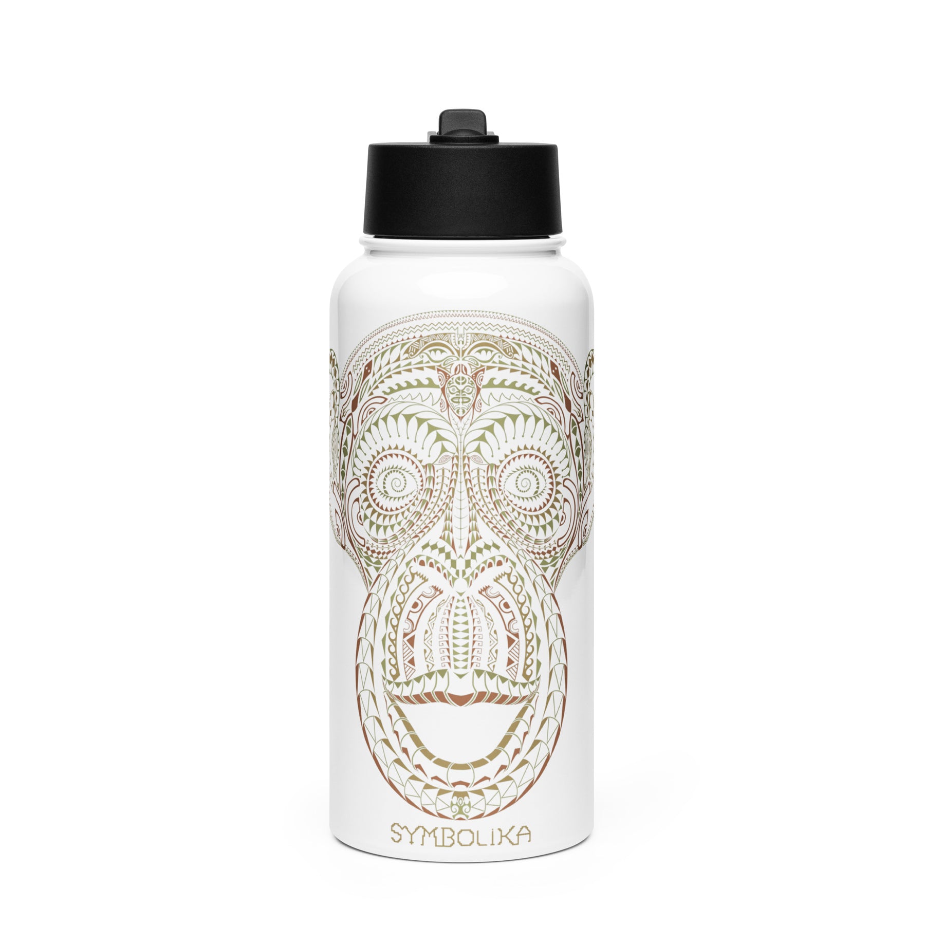 Ta Wise Monkey Water Bottle — visionary art by Symbolika