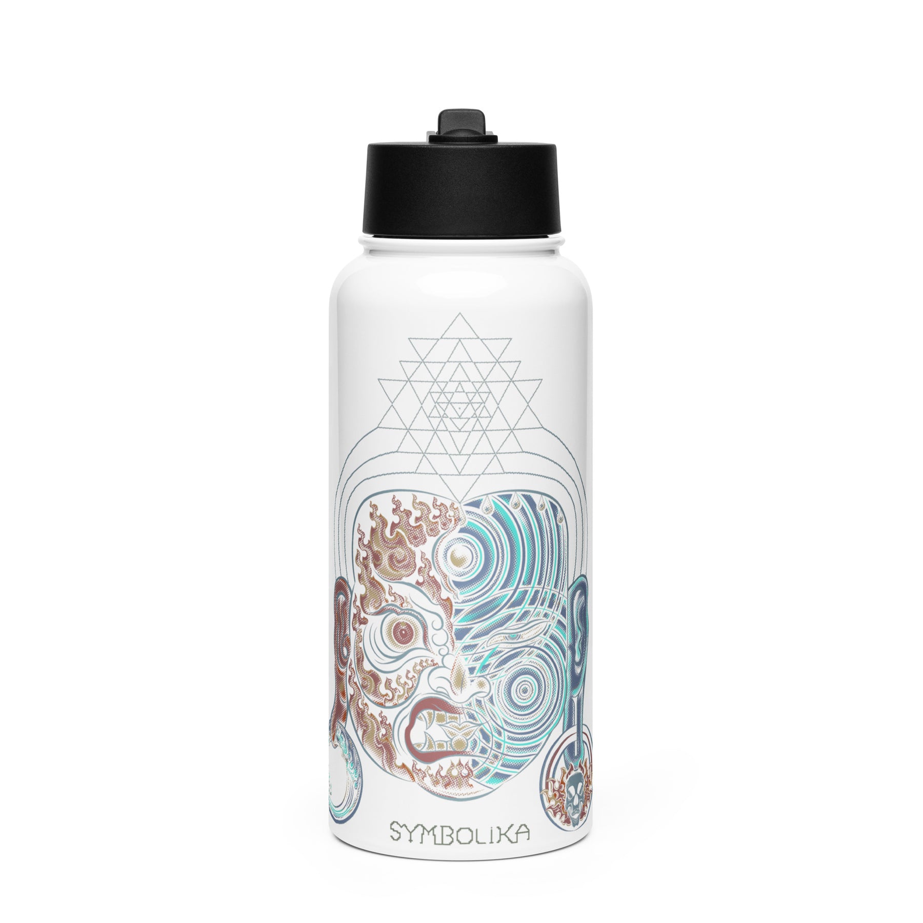 Tripura Water Bottle — visionary art by Symbolika