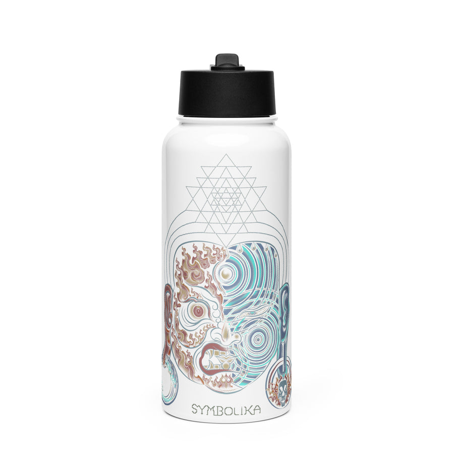 Tripura Water Bottle — visionary art by Symbolika