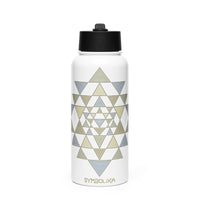 Stainless steel water bottle - Sri Yantra