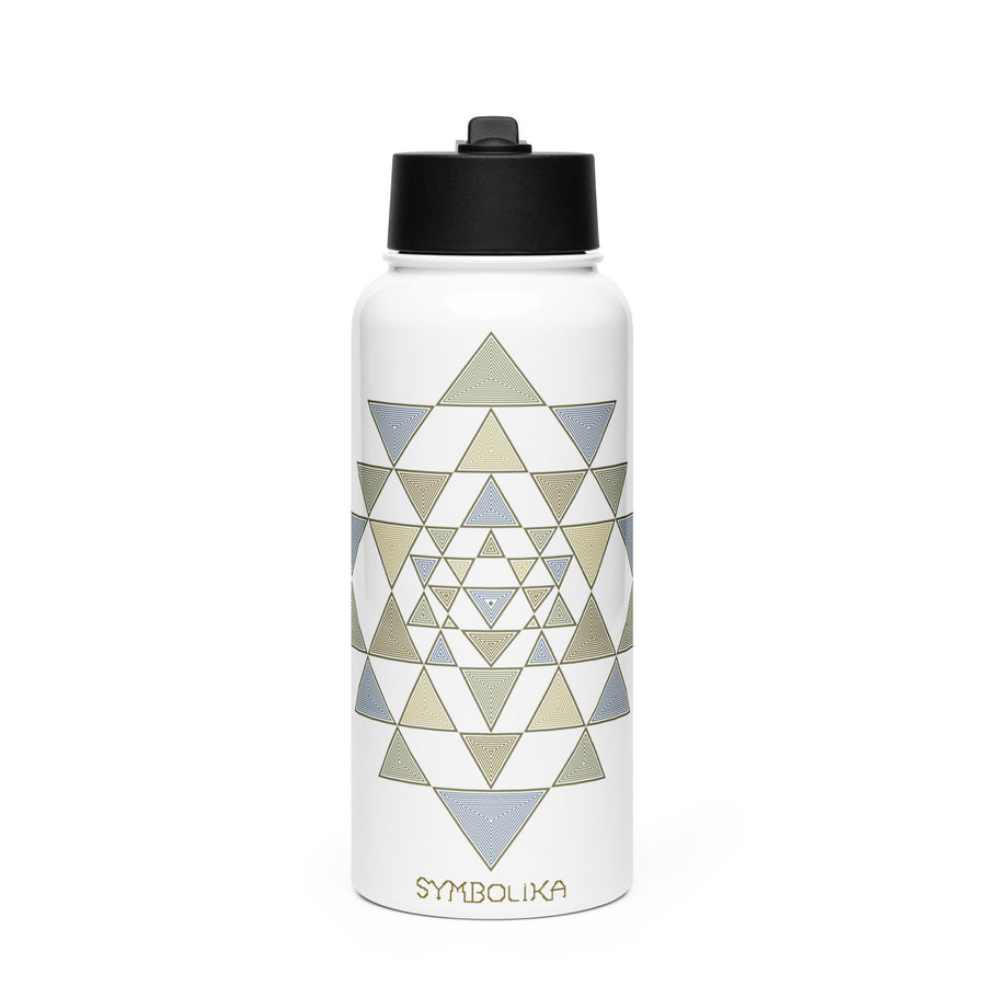 Sri Yantra Water Bottle — visionary art by Symbolika
