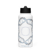 Stainless steel water bottle - Square in a Circle