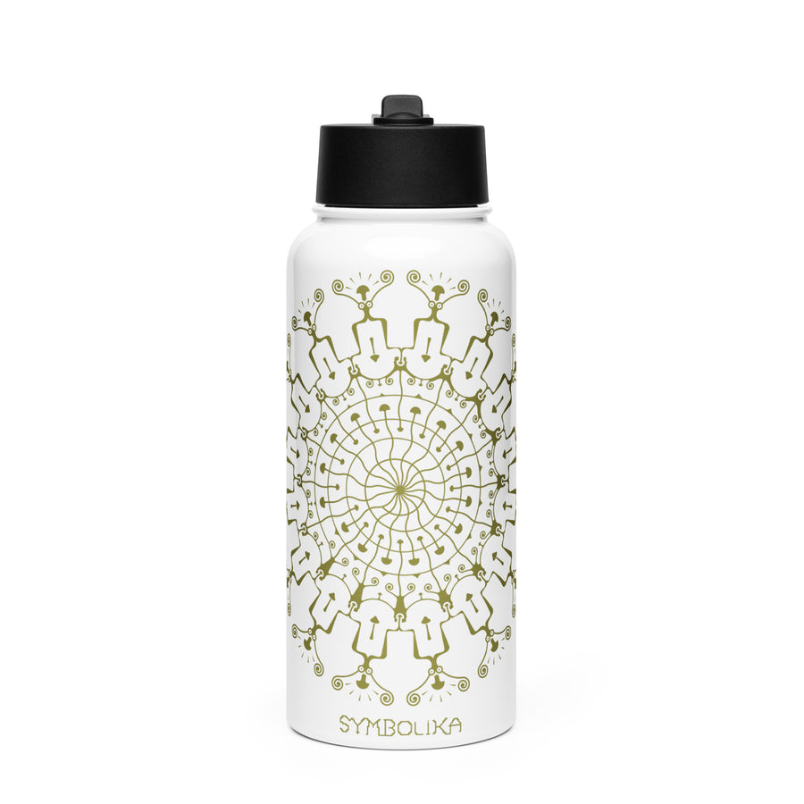 Shrooms Hora Water Bottle — visionary art by Symbolika