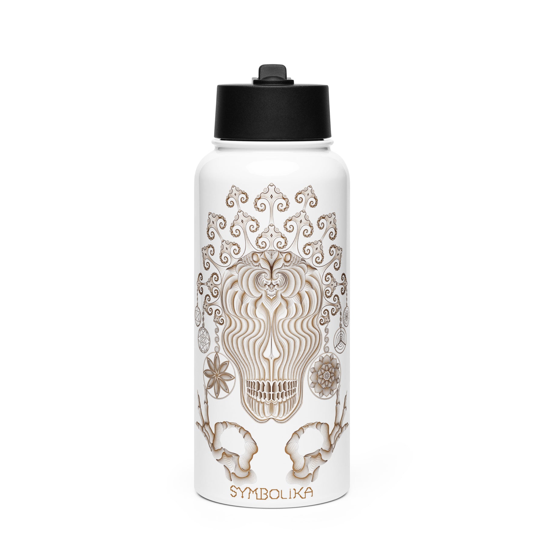 Gulgalta Water Bottle — visionary art by Symbolika