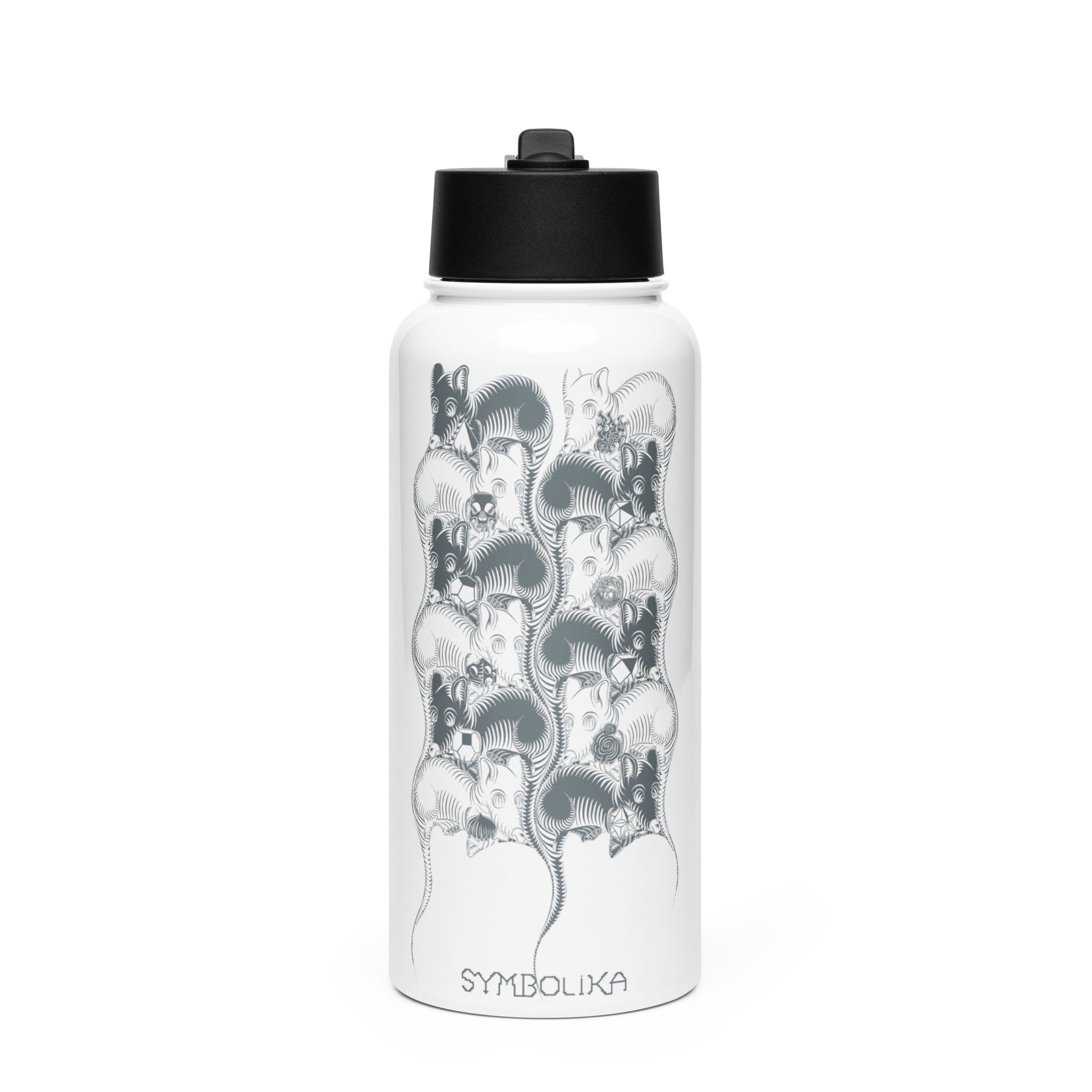 Mouse Trap Water Bottle — visionary art by Symbolika