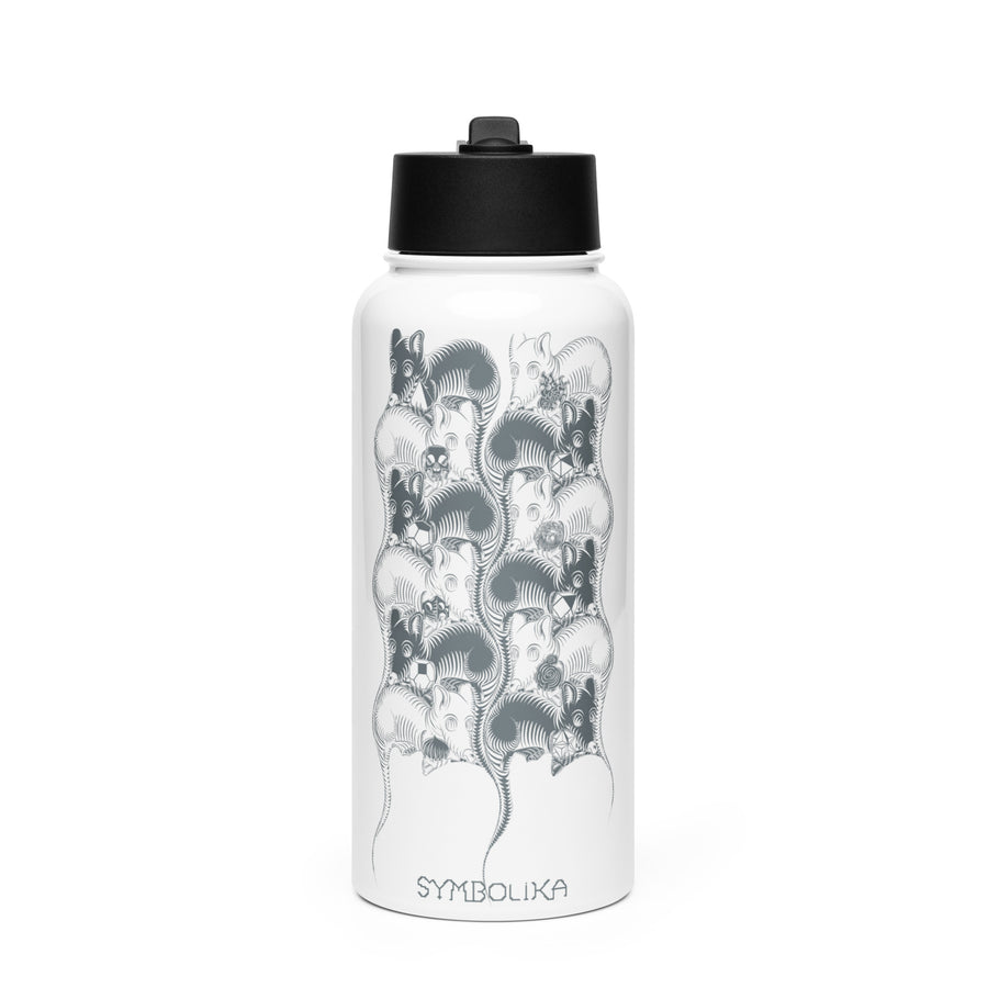 Mouse Trap Water Bottle — visionary art by Symbolika