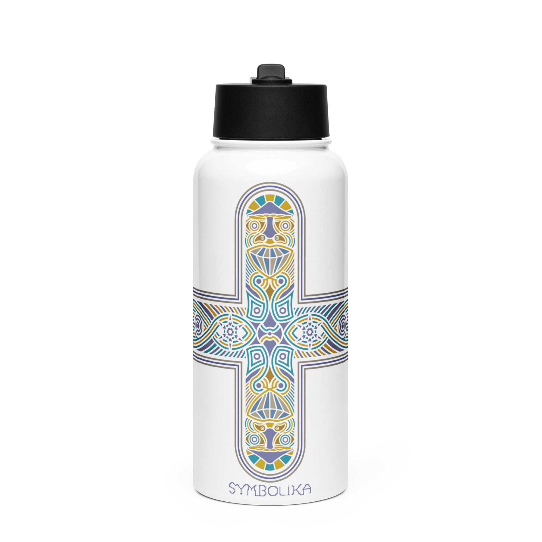Decross Water Bottle — visionary art by Symbolika