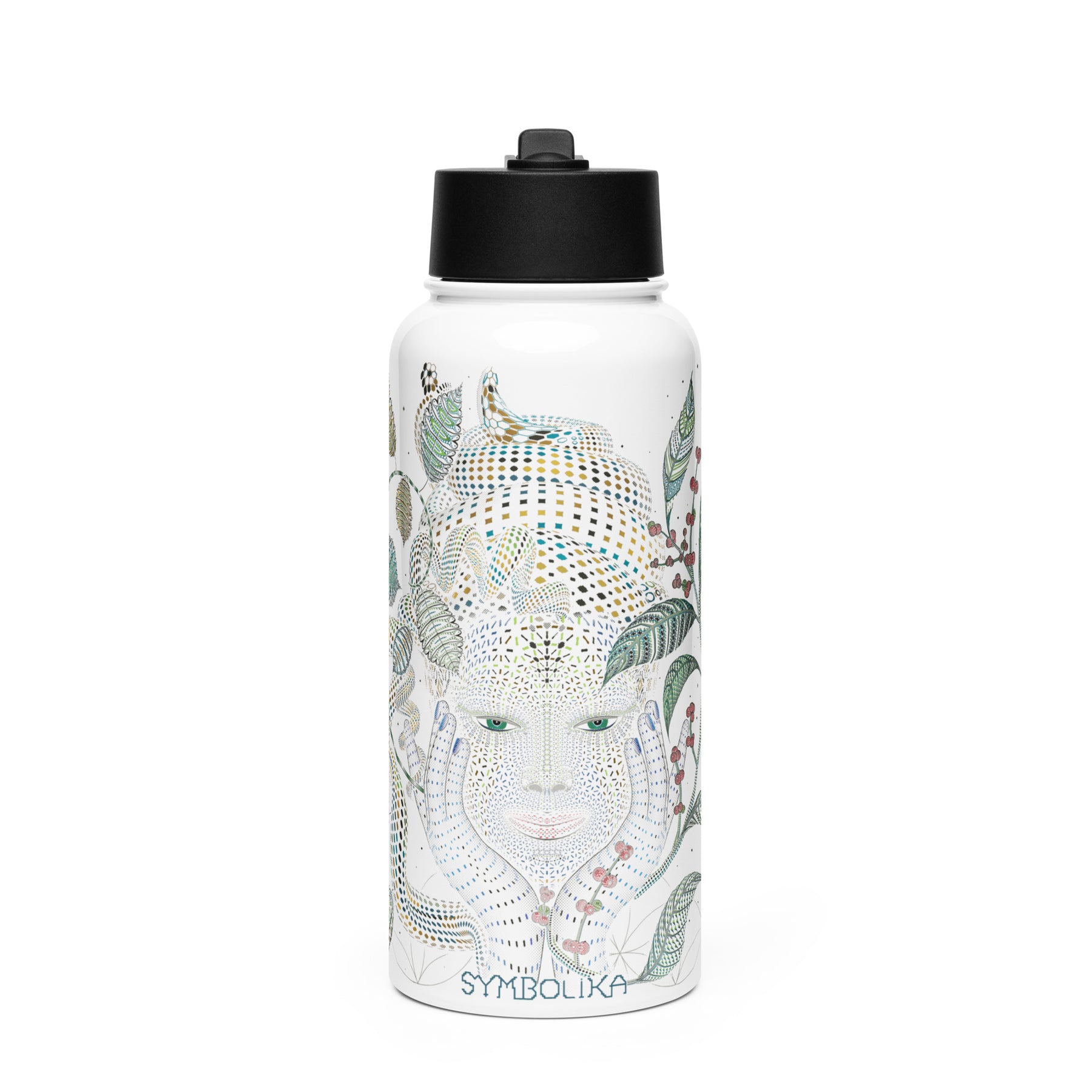 Aya Water Bottle — visionary art by Symbolika