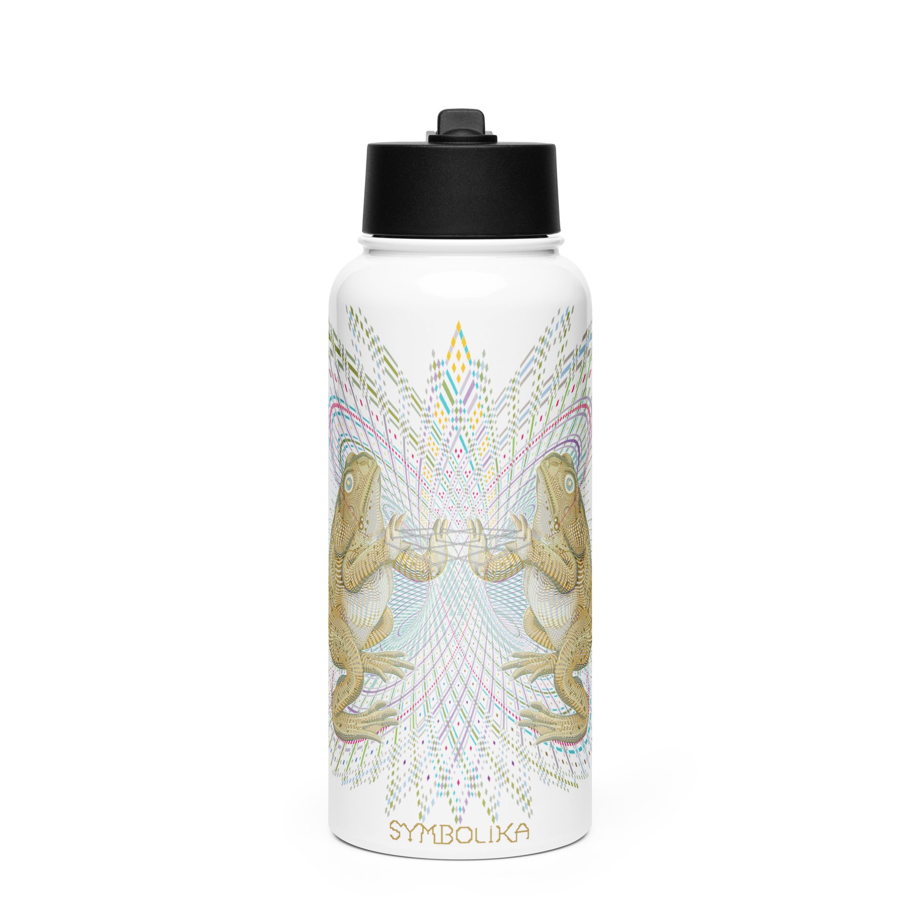 Bufo Alvarius Water Bottle — visionary art by Symbolika