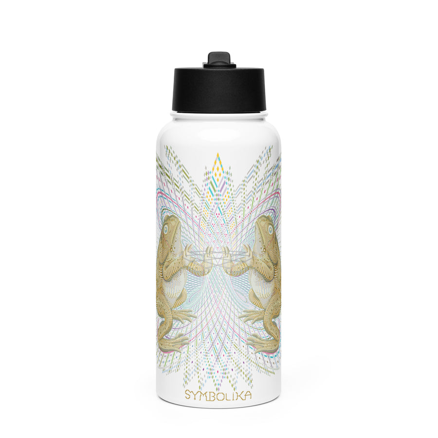 Bufo Alvarius Water Bottle — visionary art by Symbolika