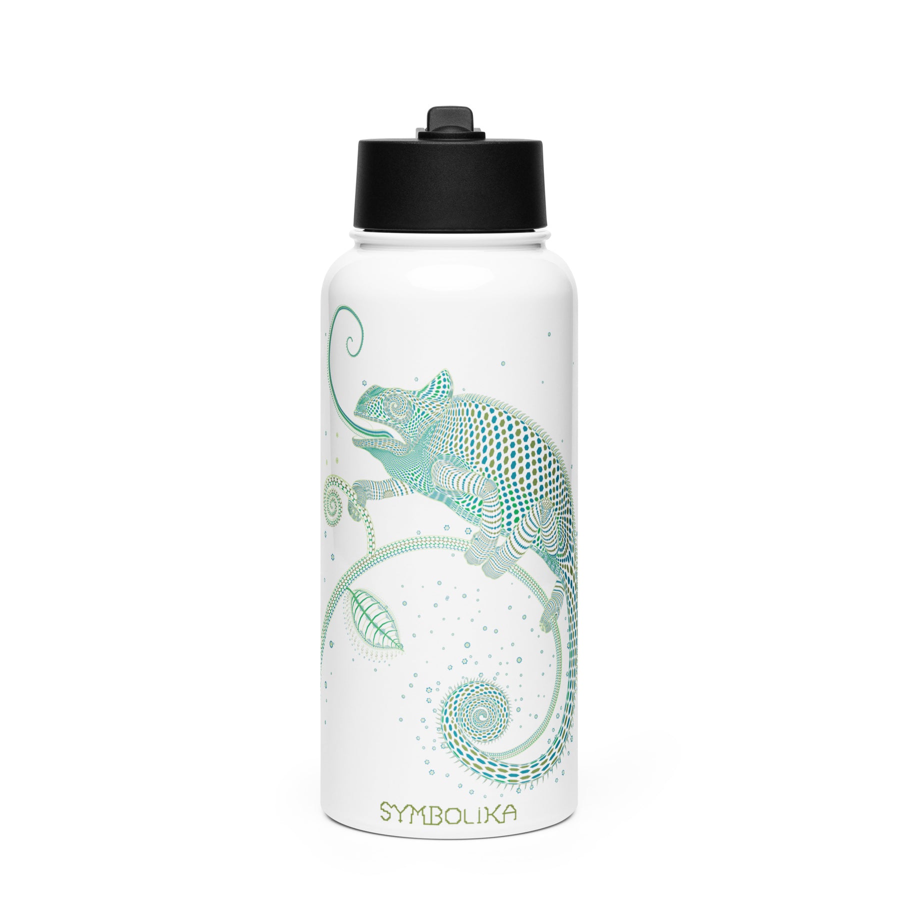 Stainless steel water bottle - Cameleon - symbolika
