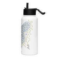 Botella de agua de acero inoxidable - Mariposa Shipibo