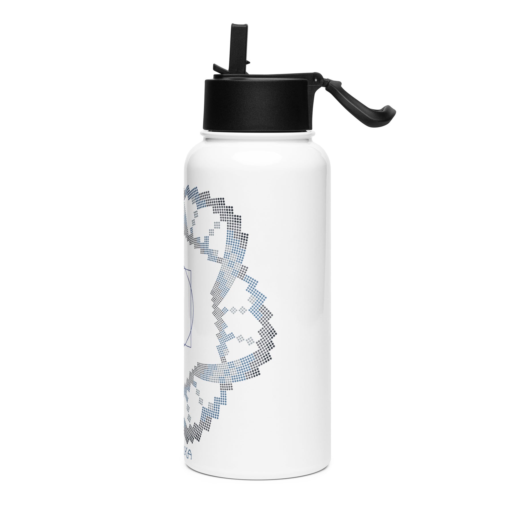 Square in a Circle Water Bottle — Image 2 by Symbolika