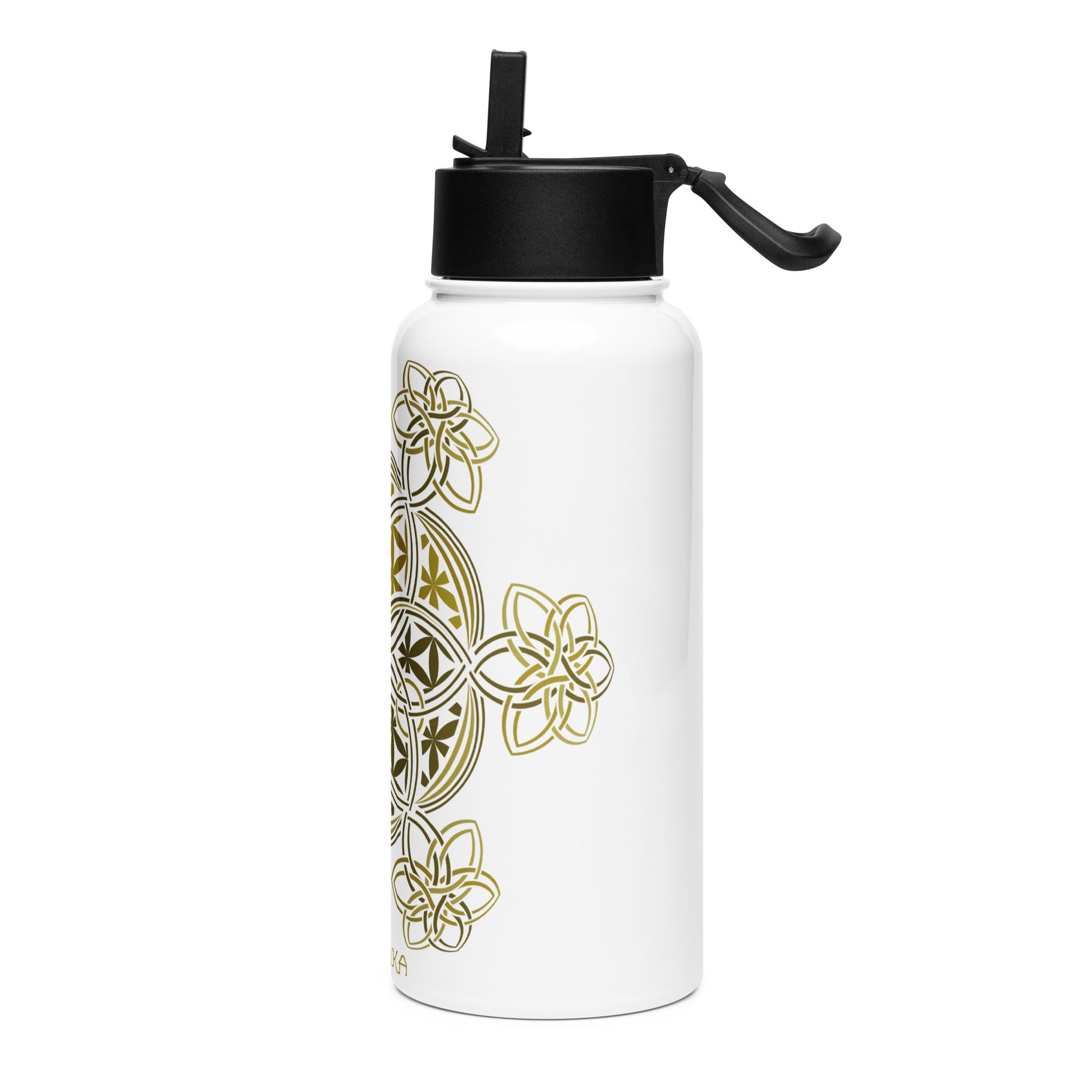 Flower of Life YinYang Water Bottle — Image 2 by Symbolika