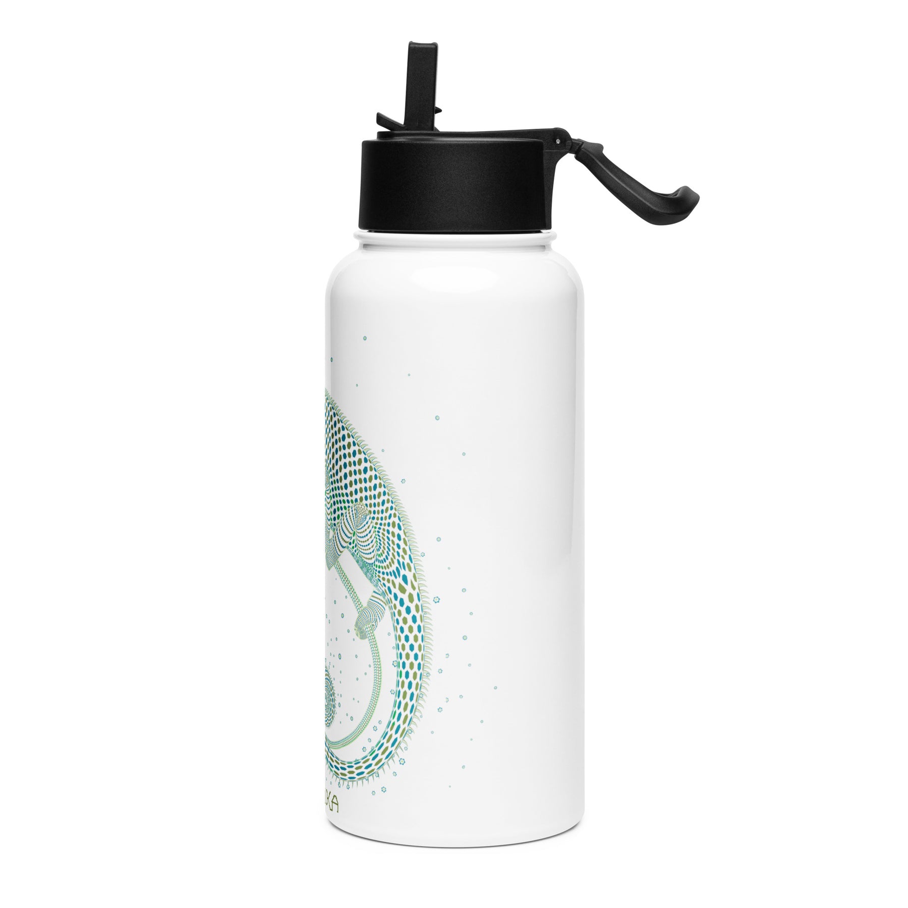 Stainless steel water bottle - Cameleon - symbolika