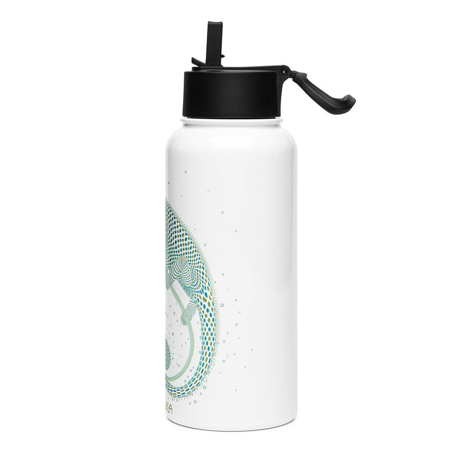 Stainless steel water bottle - Cameleon - symbolika