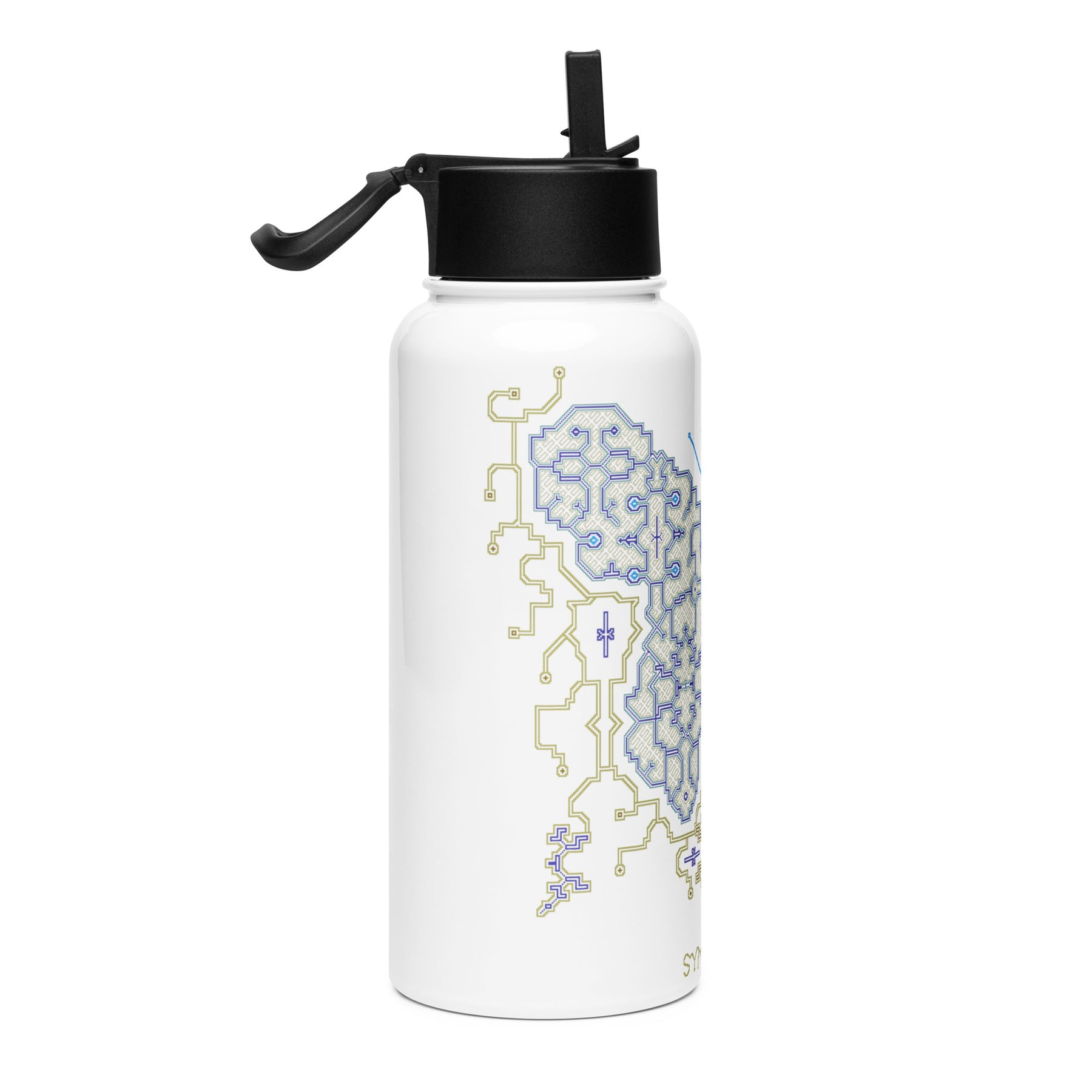 Shipibo Butterfly Water Bottle — Image 3 by Symbolika