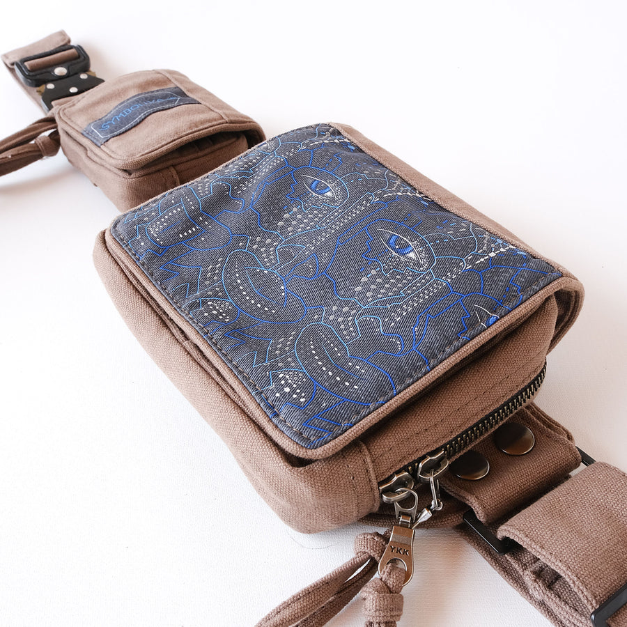 4th Dimension Belt Bag - Interdimensional being with geometric tessellations by Symbolika