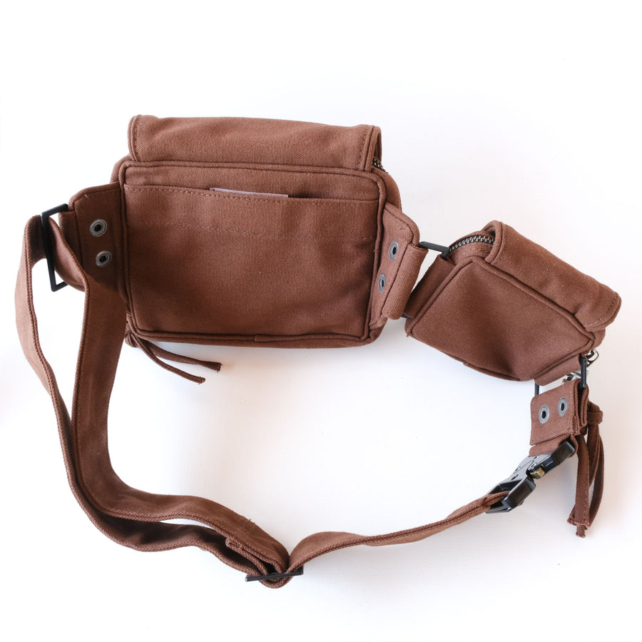 Trinfinity Belt Bag — Geometric Infinity Art Belt Bag - UV Blacklight Effect by Symbolika