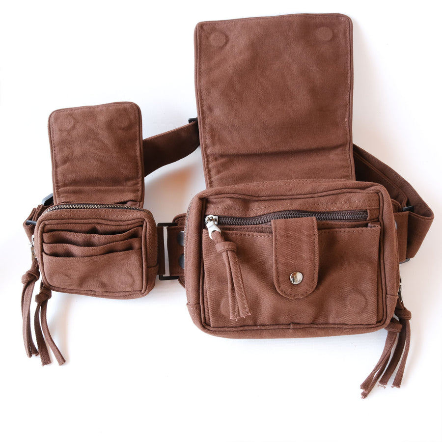 Trinfinity Belt Bag — Geometric Infinity Art Belt Bag - Size and Fit View by Symbolika
