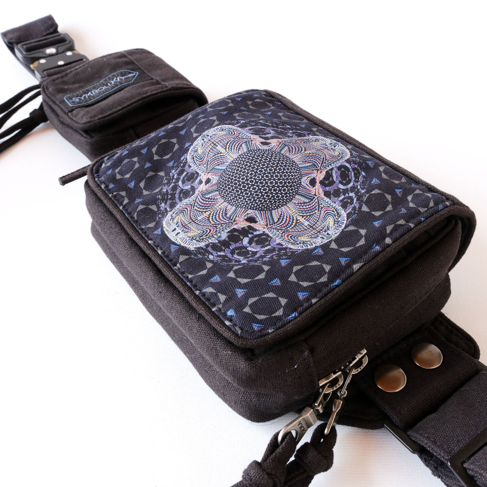 DMT HD Mandala Belt Bag - psychedelic mandala design by Symbolika