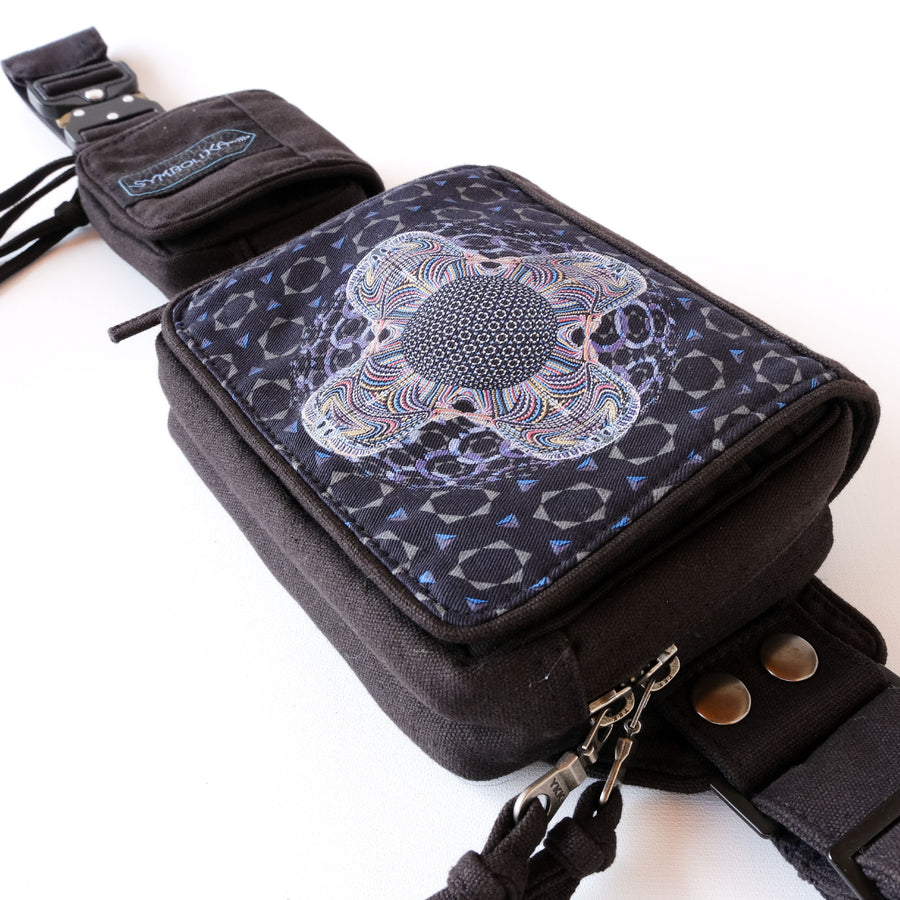 DMT HD Mandala Belt Bag - psychedelic mandala design by Symbolika