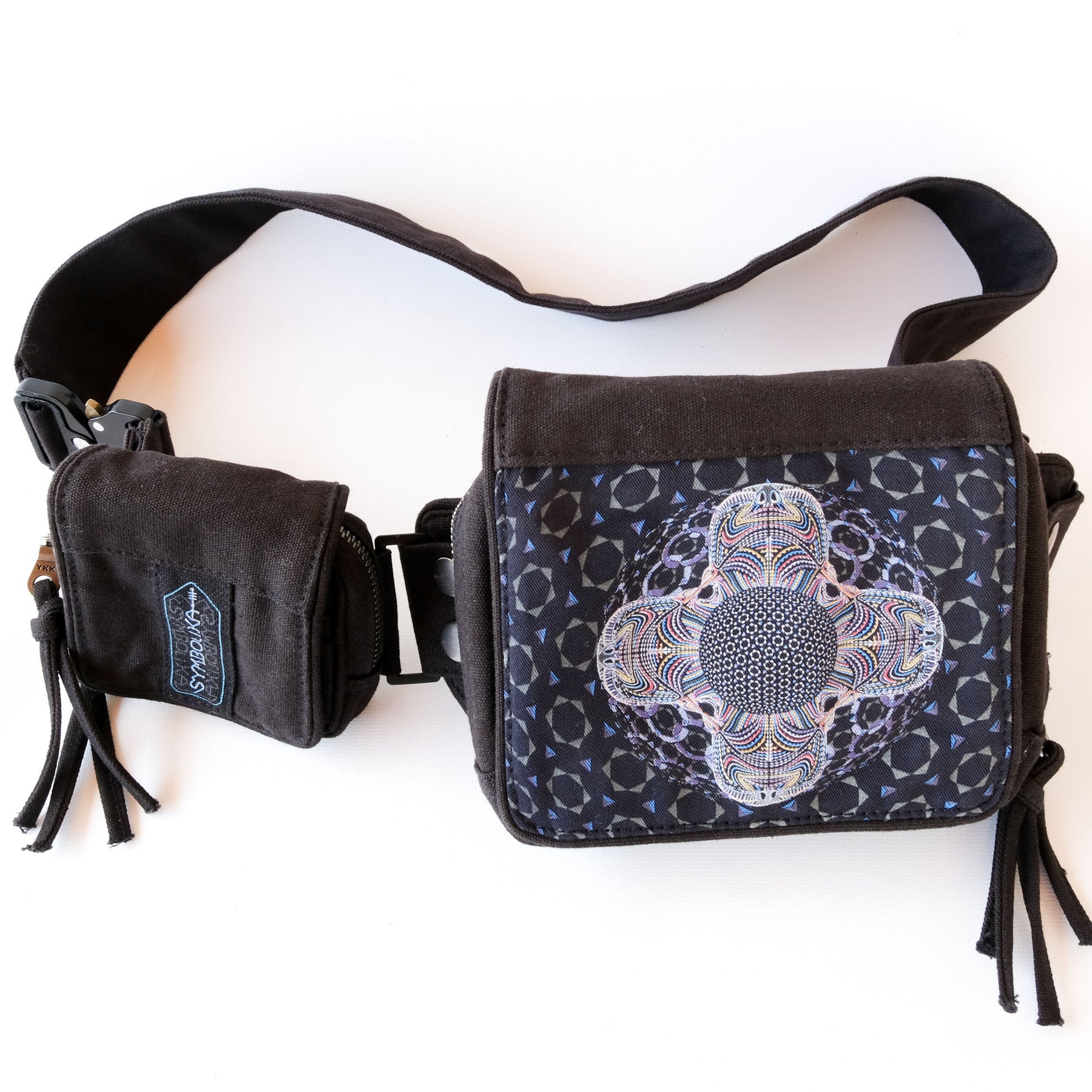 DMT HD Mandala Belt Bag — DMT Visionary Art - Sacred Geometry Design Detail by Symbolika