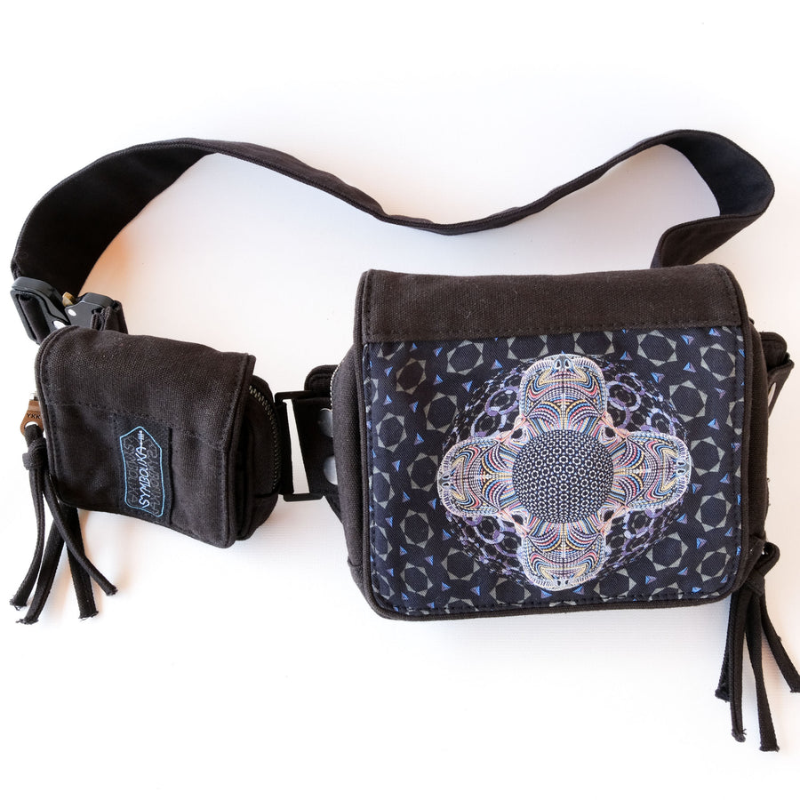 DMT HD Mandala Belt Bag — DMT Visionary Art - Sacred Geometry Design Detail by Symbolika
