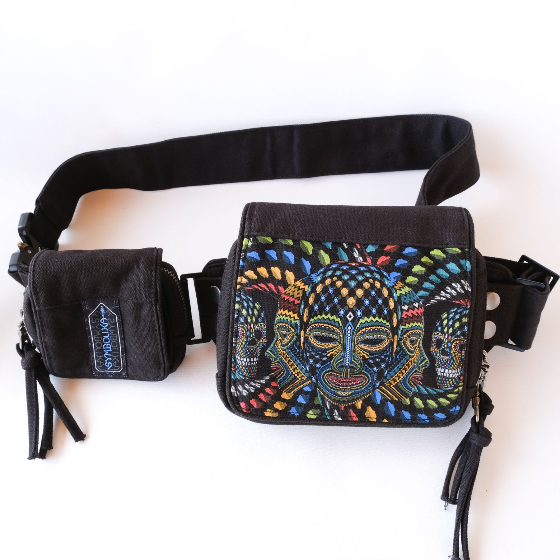 Trinfinity Belt Bag — Infinity Loop Sacred Geometry Belt Bag - Detail Close-Up by Symbolika